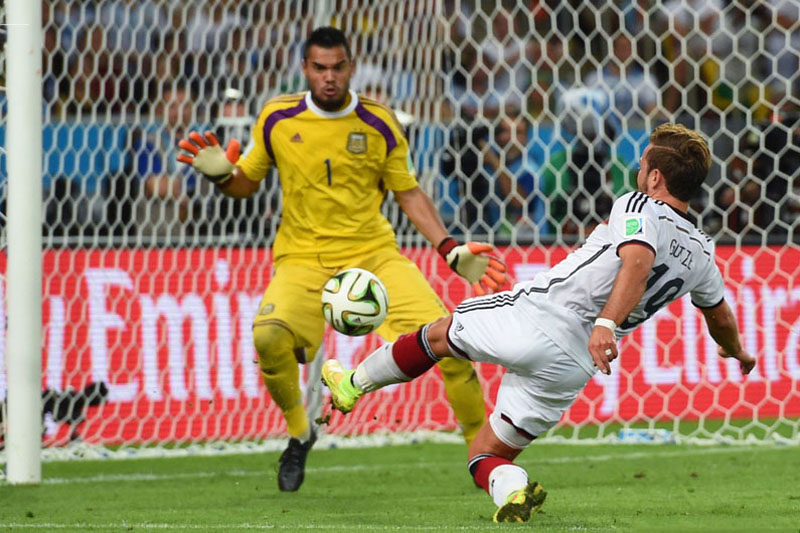 World Cup 2014 Football Soccer: Mario Götze, Germany Beat Argentina